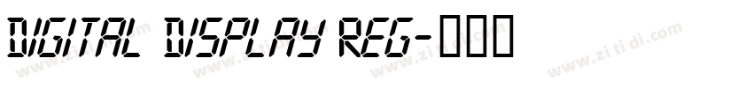 Digital Display Reg字体转换